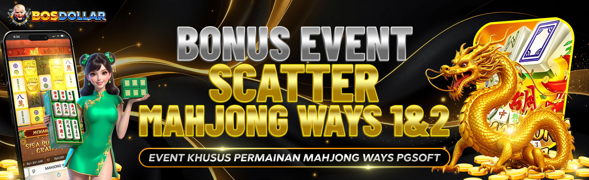 EVENT KLAIM SCATTER MAHJONG WAYS 1 & 2