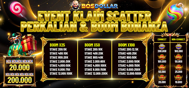EVENT KLAIM SCATTER PERKALIAN & BOOM BONANZA